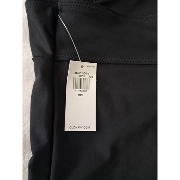 Old Navy One Piece Swimsuit Swim Black Tie Back Padded High Waist Size XXL NWT - Picture 2 of 9